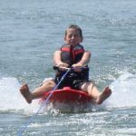Aaron on wakeboard at Elk Creek Resort