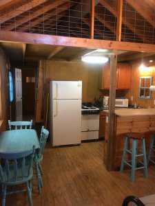 Kitchen in the Cabin at Elk Creek Resort